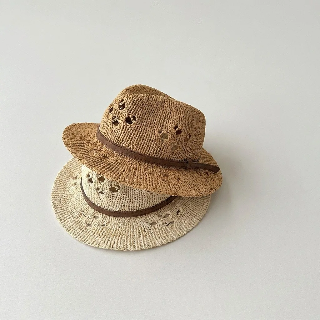 MILANCEL Sombrero de verano paja con protección solar - imagen 3