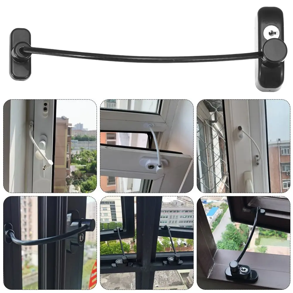 Seguro para puerta y ventana infantil con cable de seguridad - imagen 4