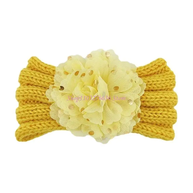 Diadema bebé tejida tipo turbante para recién nacido - imagen 3