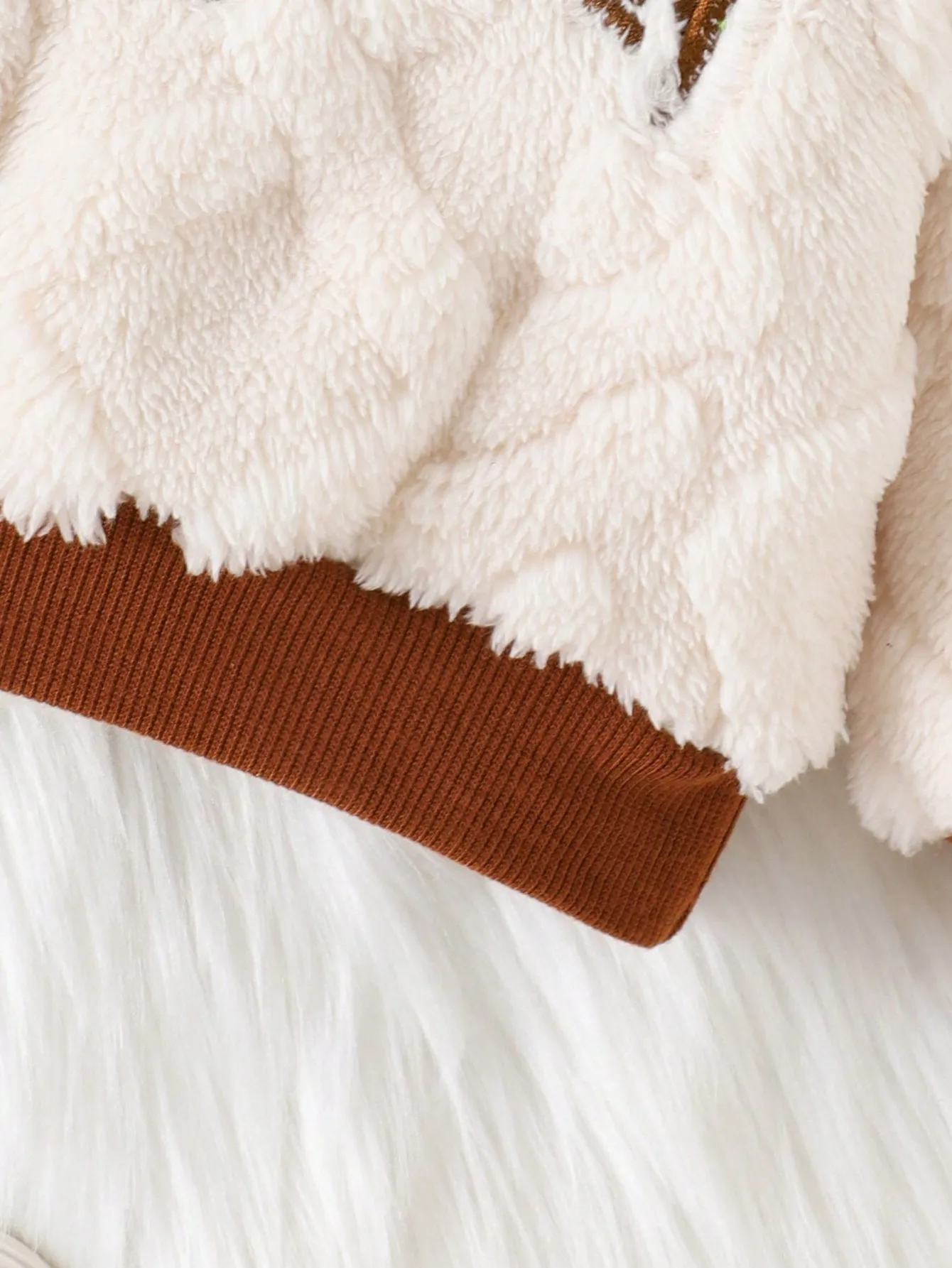 Sudadera con capucha cálida para bebé – manga larga esponjosa - imagen 2