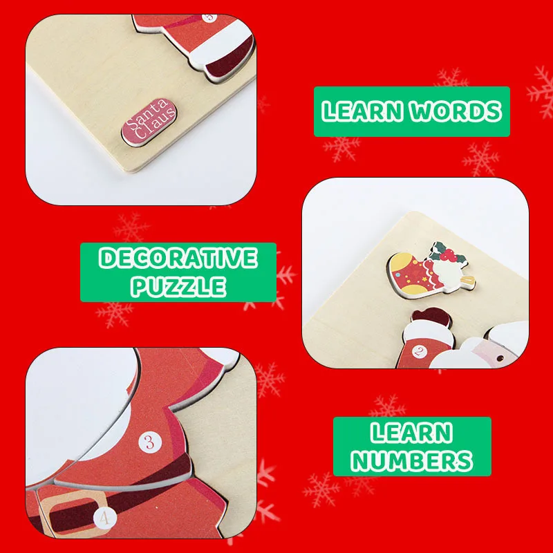 Puzzlesnavideños de madera para niños – 4 modelos - imagen 3