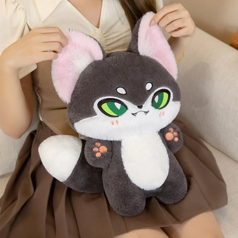 Peluche en formato lobo Kawaii