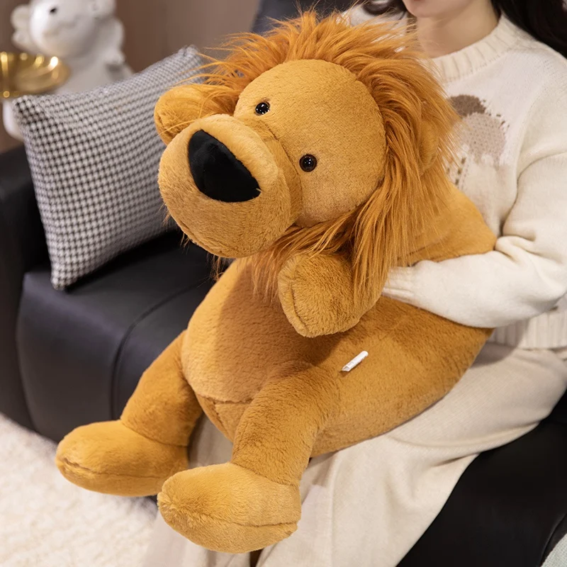 Peluche almohada de león esponjoso para dormir y abrazar - imagen 5