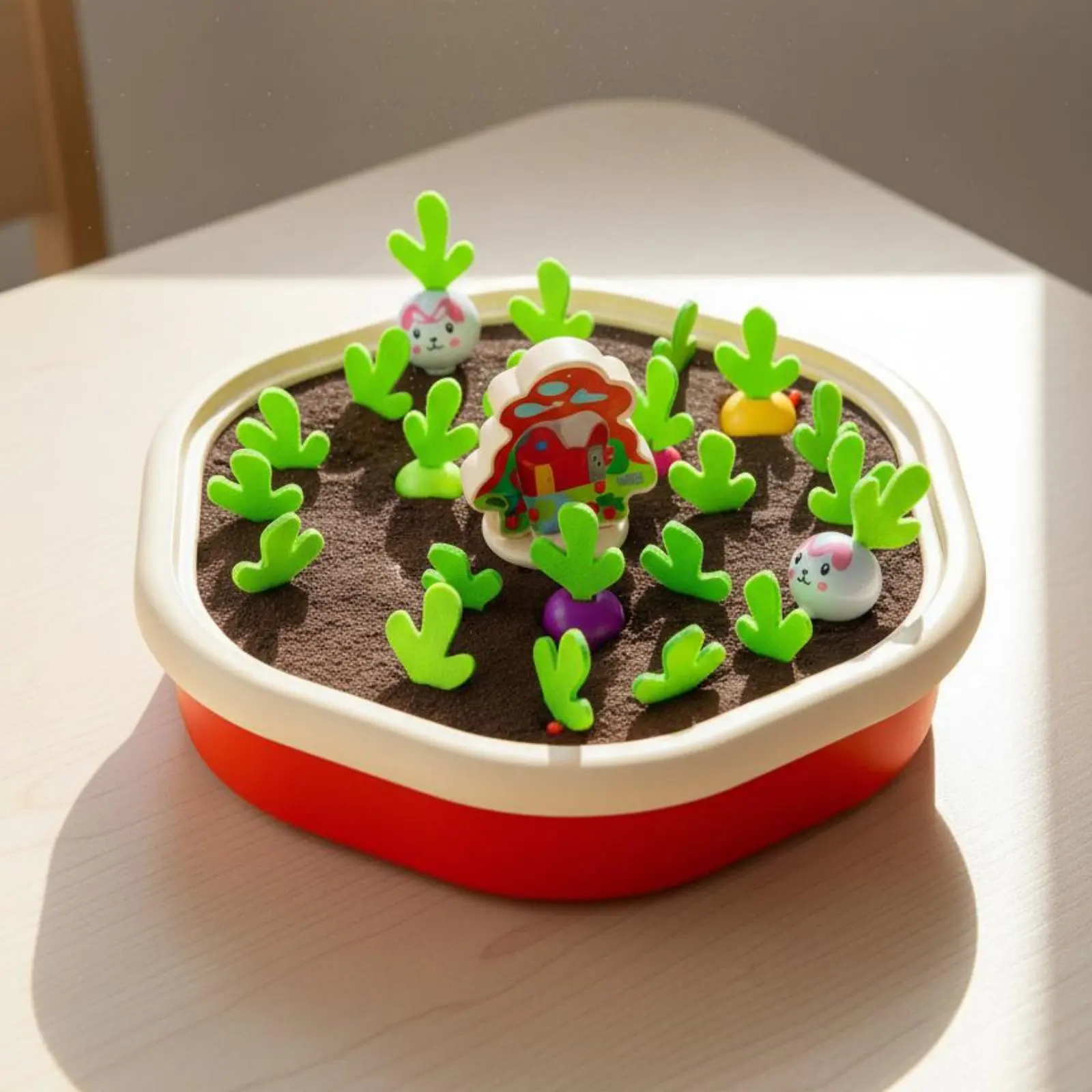 Juego de motricidad para arrancar rábanos, juguete educativo para peques