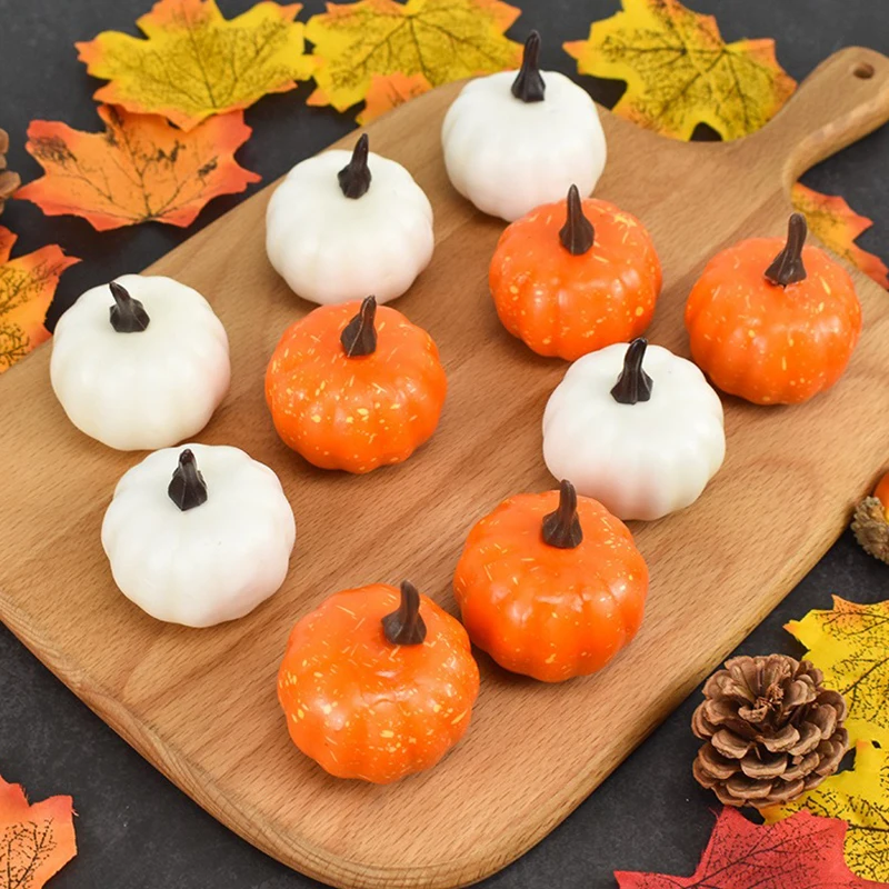 Mini calabazas realistas para centro de mesa Halloween - imagen 3