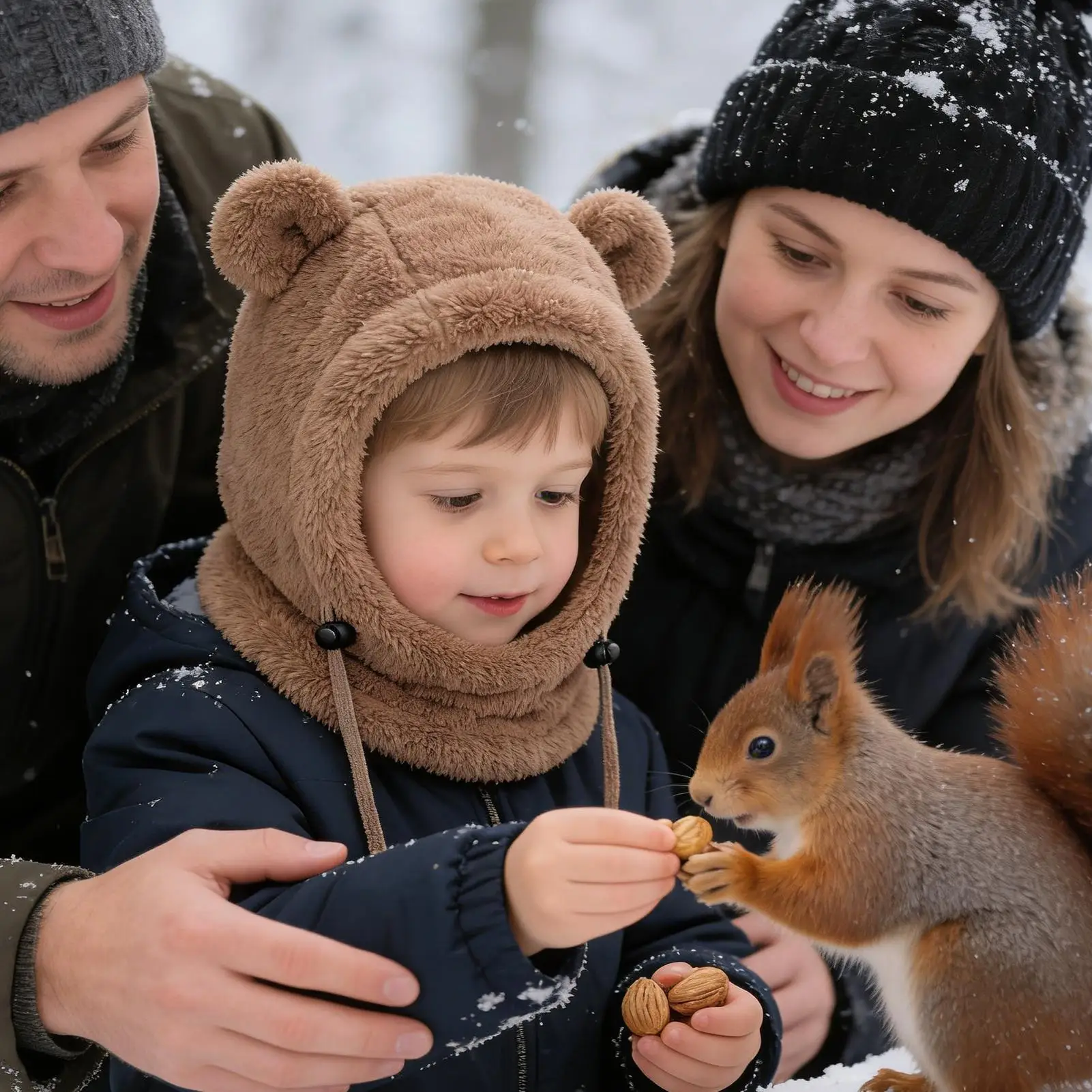 Gorro de invierno térmico de lana para niños y niñas - imagen 3