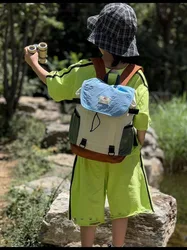 Mochila de senderismo infantil gran capacidad con colores vivos