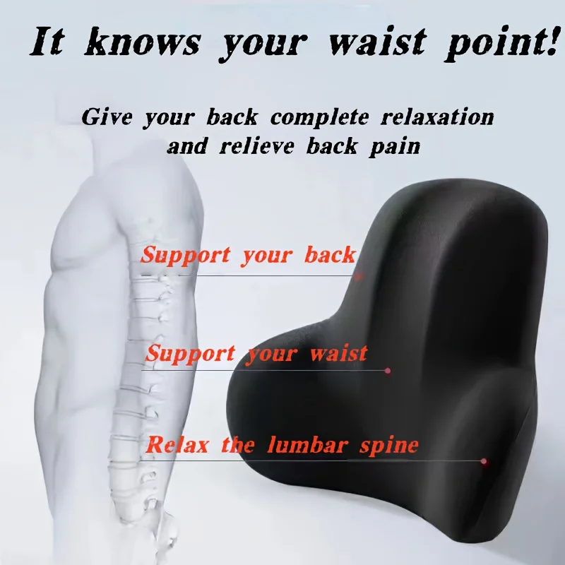 Cojín lumbar para silla y coche: soporte ergonómico de espalda - imagen 4