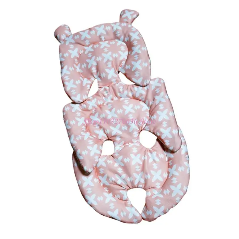 Almohadilla reversible para cochecito de algodón, asiento cómodo - imagen 4