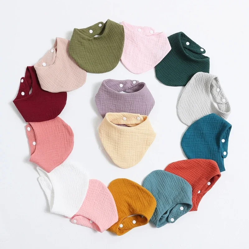 Babero bandana de algodón suave para bebé con toalla saliva absorbente - imagen 3