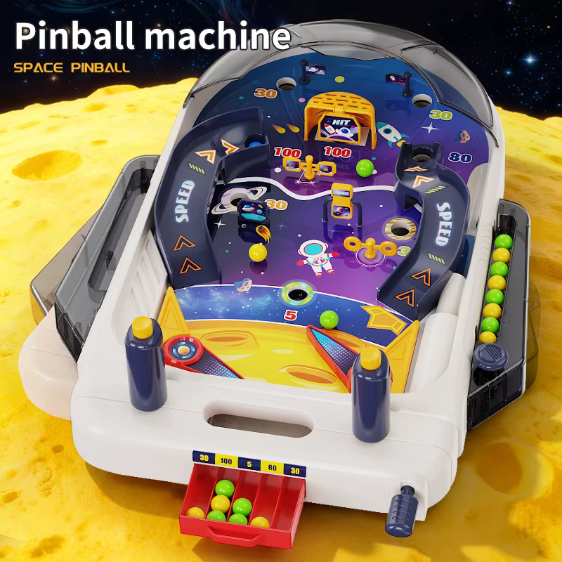 Máquina de pinball espacial para niños, juego interactivo familiar - imagen 5