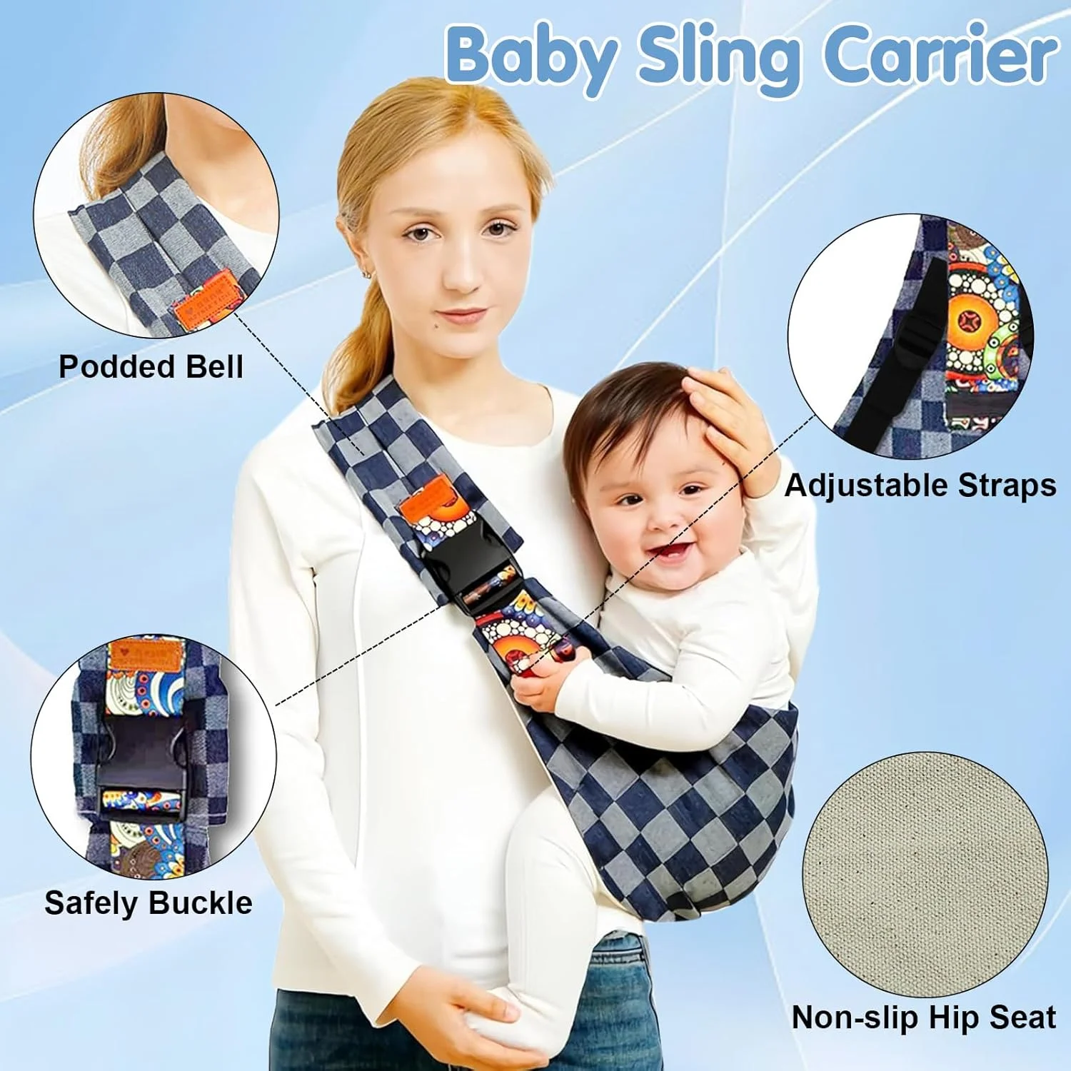Portabebés ergonómico para recién nacidos - imagen 5