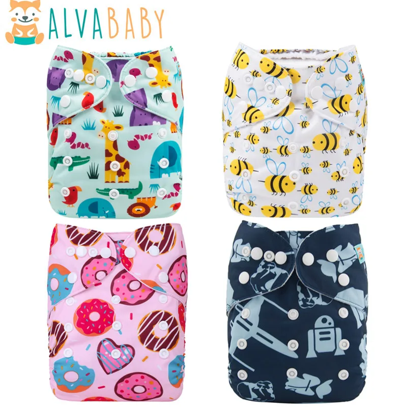ALVABABY Pañal de tela reutilizable Ecológico Bebé - imagen 3