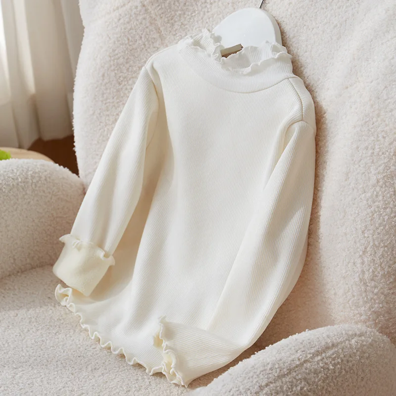 Jersey acolchado de invierno para niña, manga larga cálida suave - imagen 4