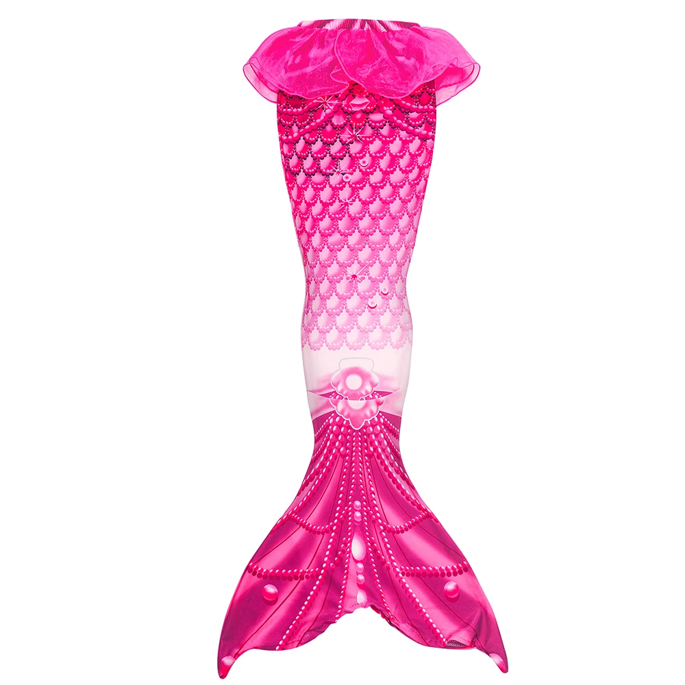 Traje de baño infantil sirena con falda tipo vestido princesa para nadar - imagen 5
