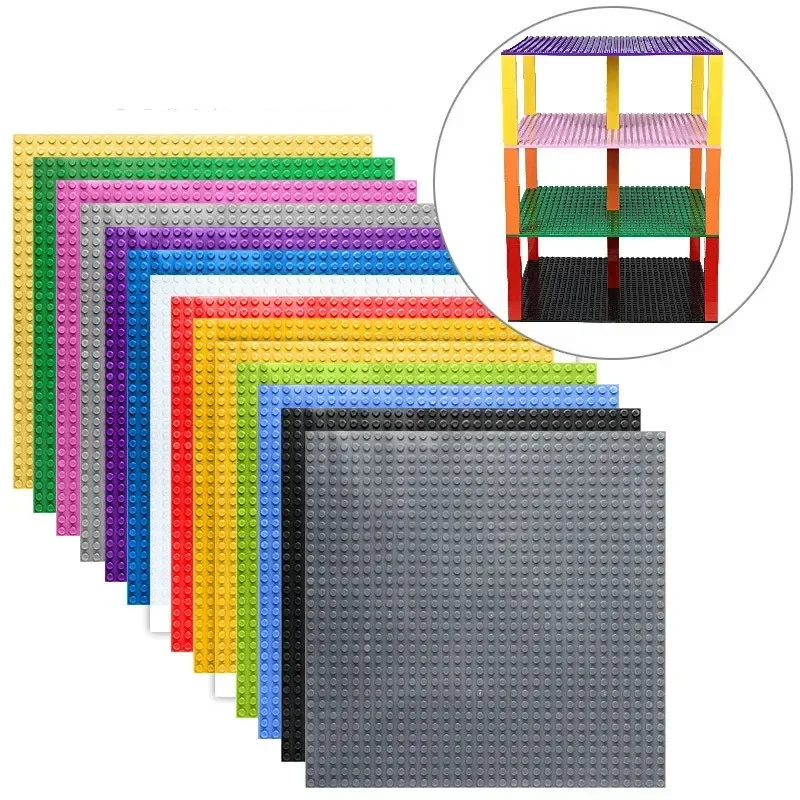 Placa de construcción doble cara multicolor compatible con bloques - imagen 3