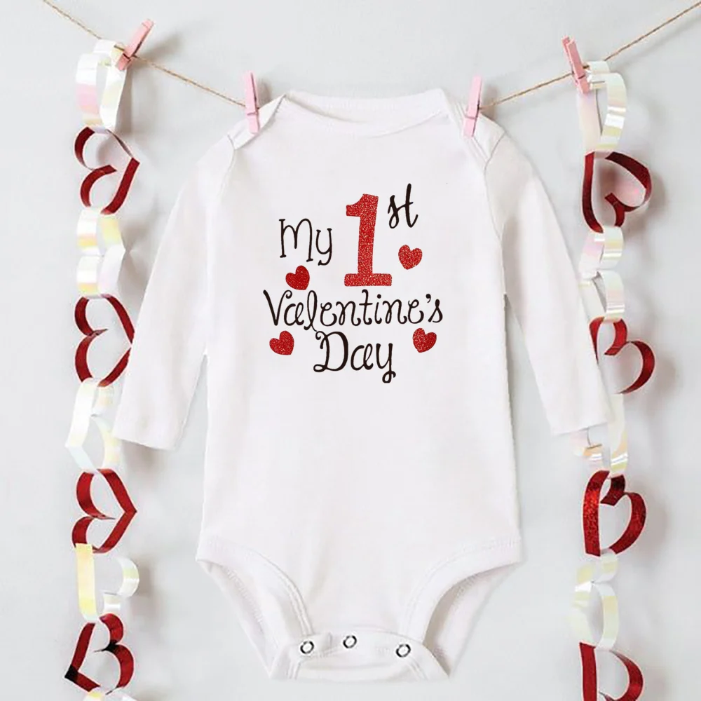 Body San Valentín para bebé – Estampado festivo de manga larga - imagen 2