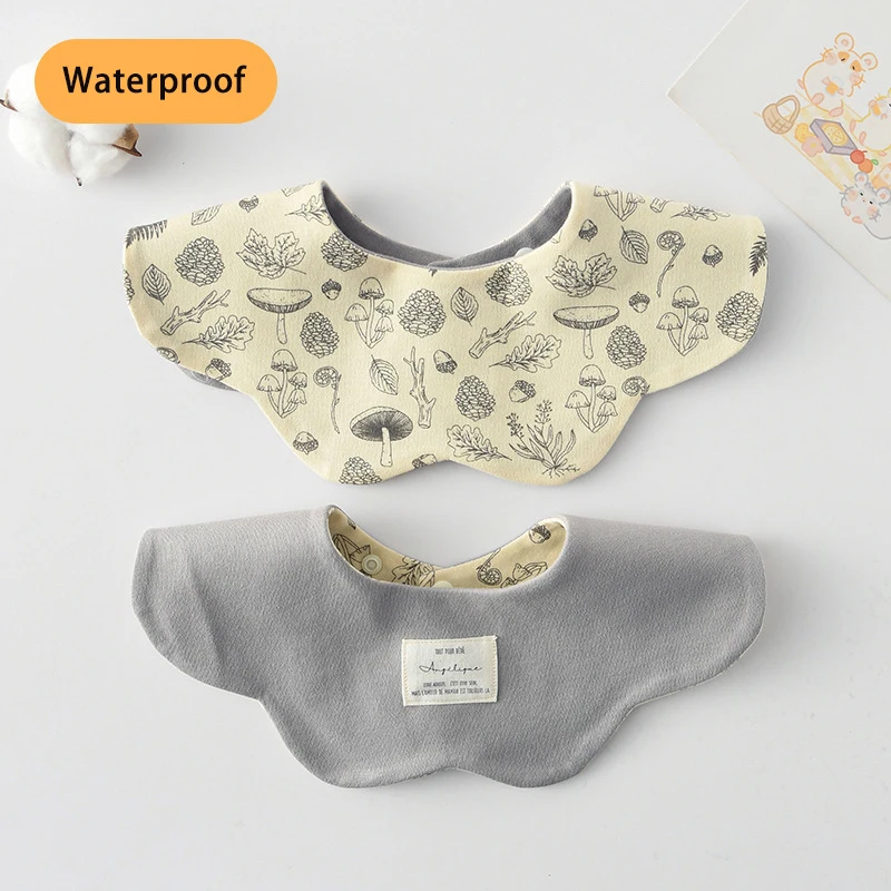 Babero impermeable doble cara – Toalla saliva y paño eructo bebé - imagen 2