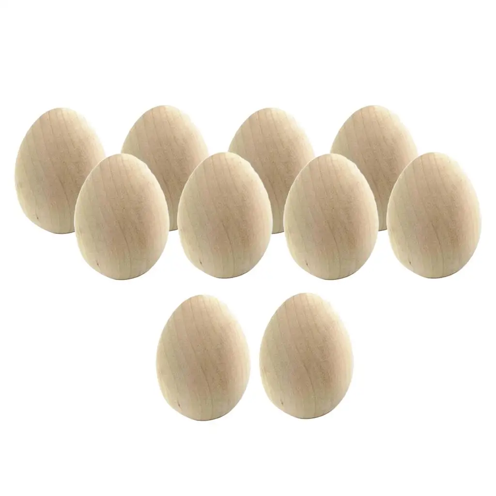 Huevos de madera para manualidades infantiles de Pascua - imagen 5