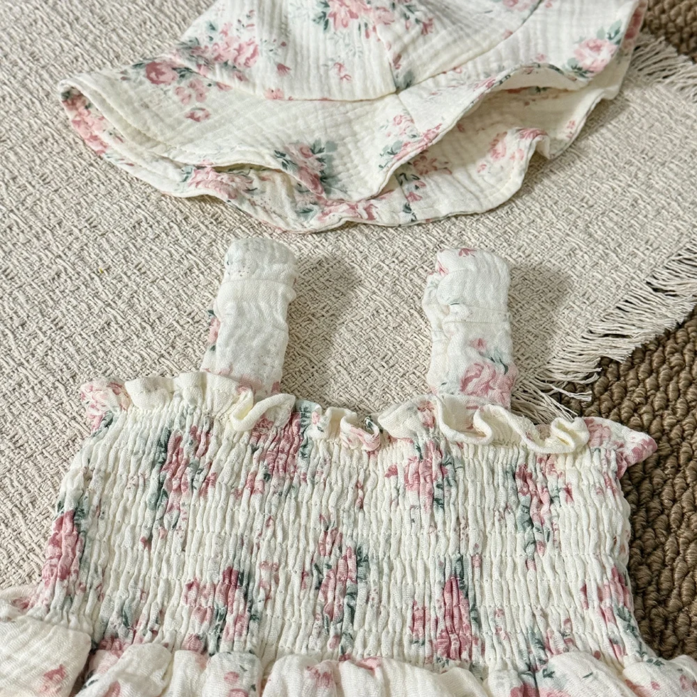 Body bebé niña verano transpirable con gorro