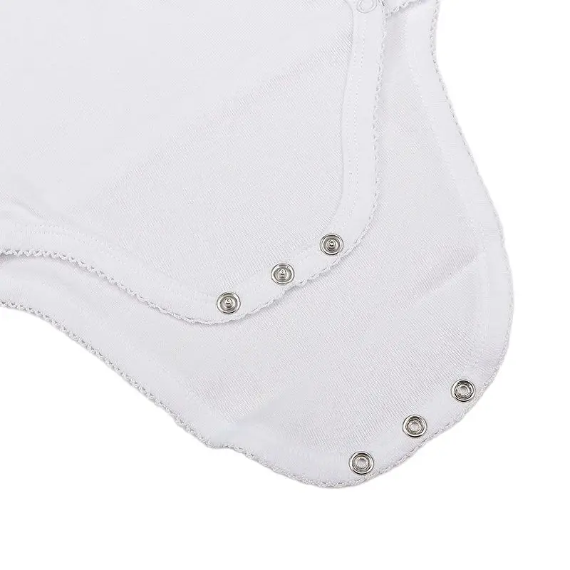 Pelele blanco sin mangas de algodón para recién nacidos - imagen 4