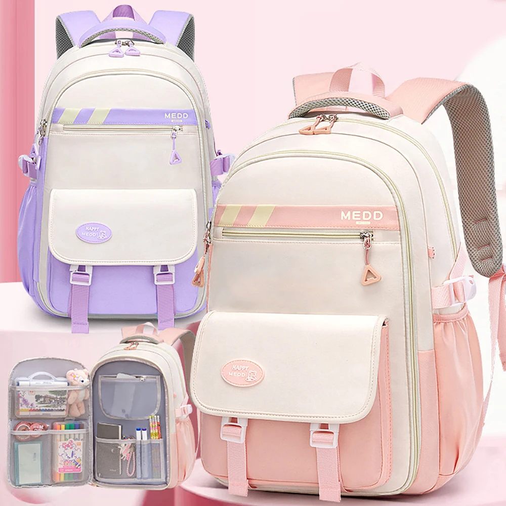 Mochila escolar acolchada para niña de primaria - imagen 4