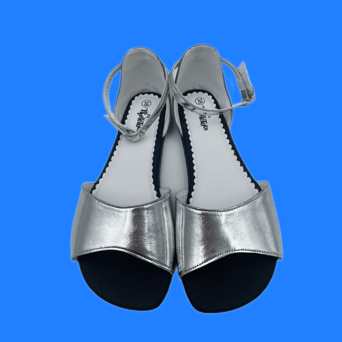 Tipsietoes 2025 Sandalias planas de cuero – Dedo ancho, verano - imagen 4