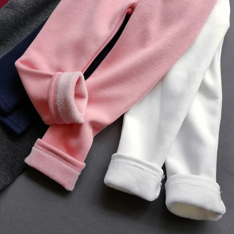Pantalones cálidos gruesos de invierno para niños en azul marino