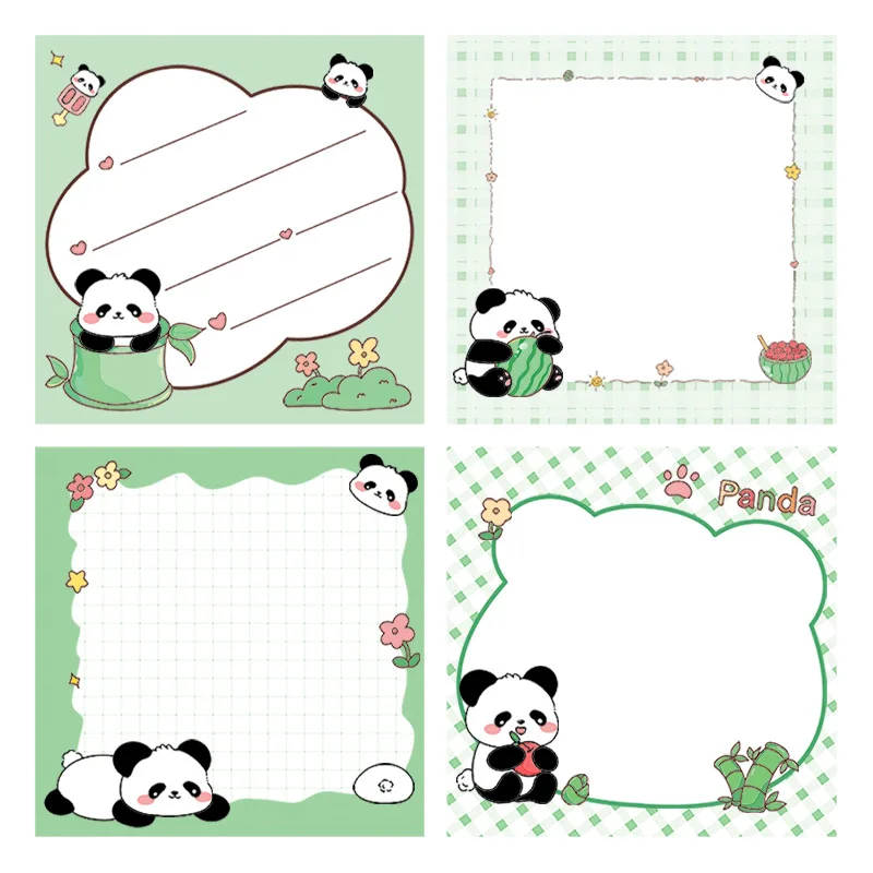 Notas adhesivas infantiles con panda de dibujos animados - imagen 3