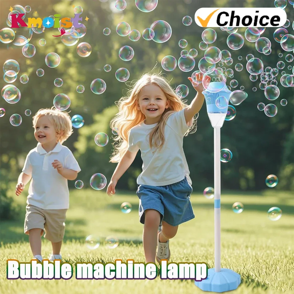Máquina de burbujas automática con luces y música para fiestas
