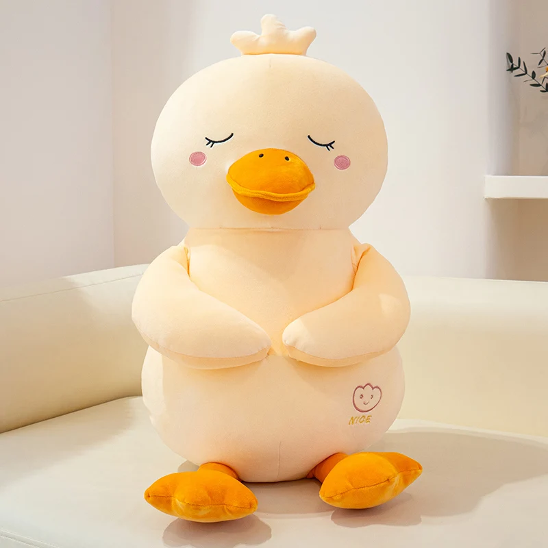 Peluche pato almohada acolchada amarilla para dormir infantil - imagen 3