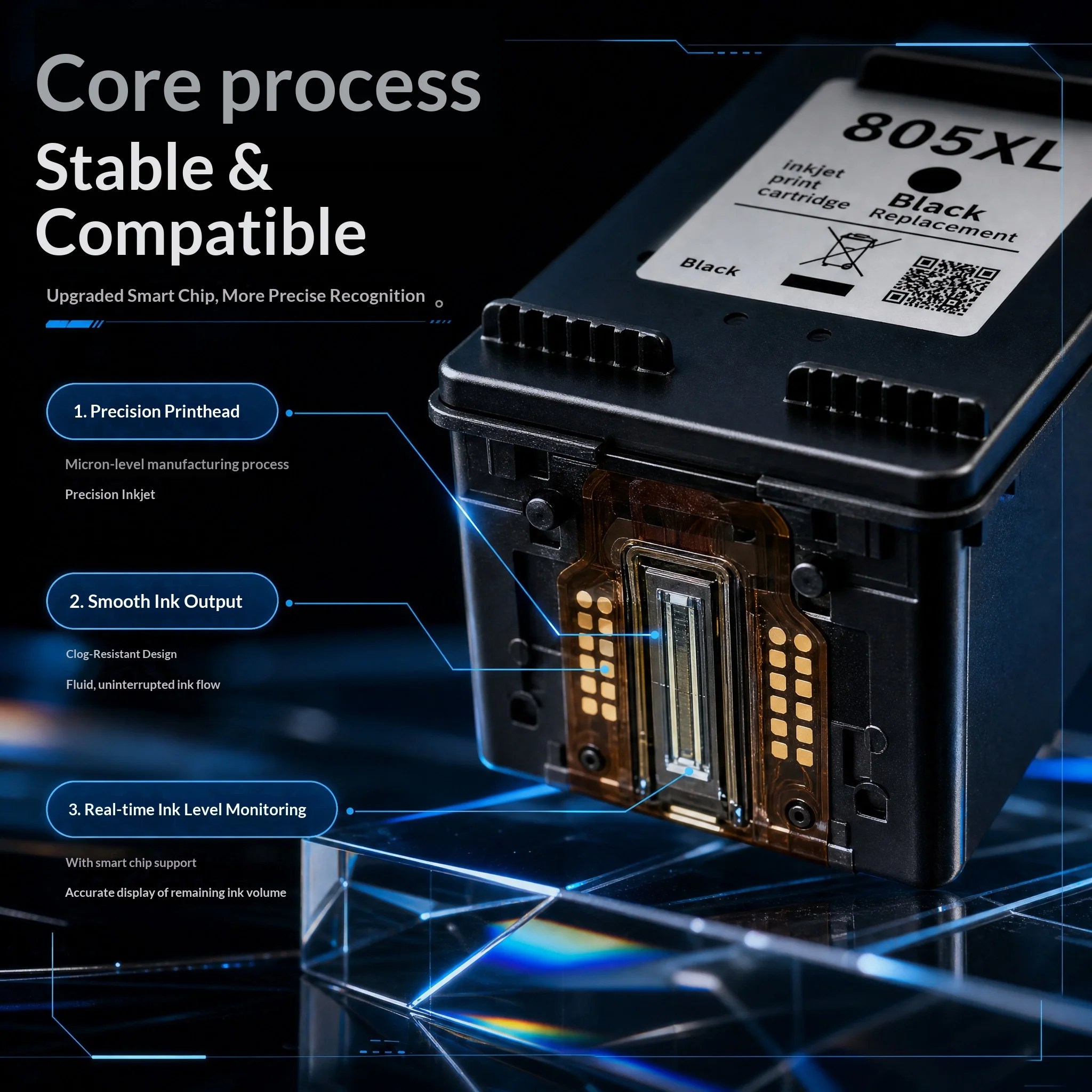 Cartucho de tinta compatible con HP para impresoras - imagen 5