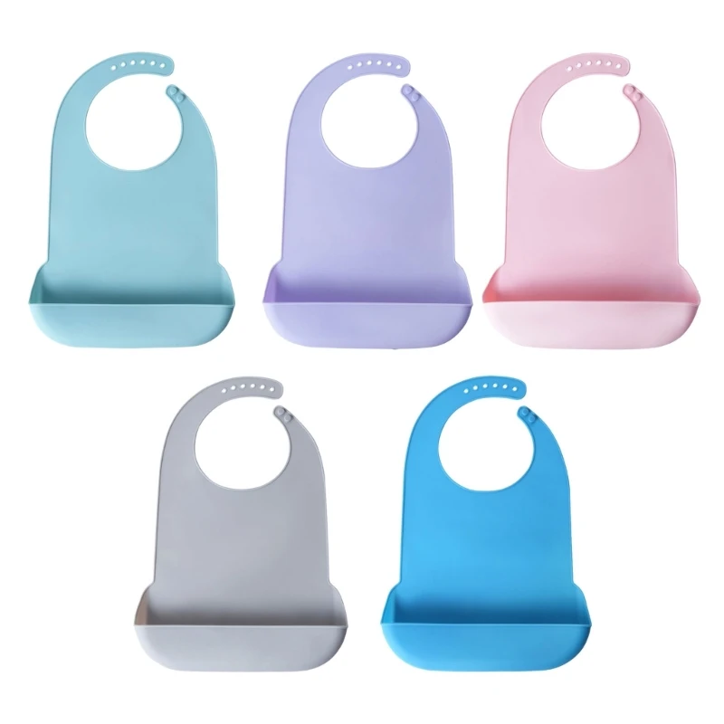 Babero de silicona impermeable para alimentación del adulto - imagen 5