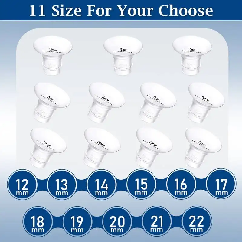 Bridas de silicona para extractora de leche – Tallas compatibles - imagen 3