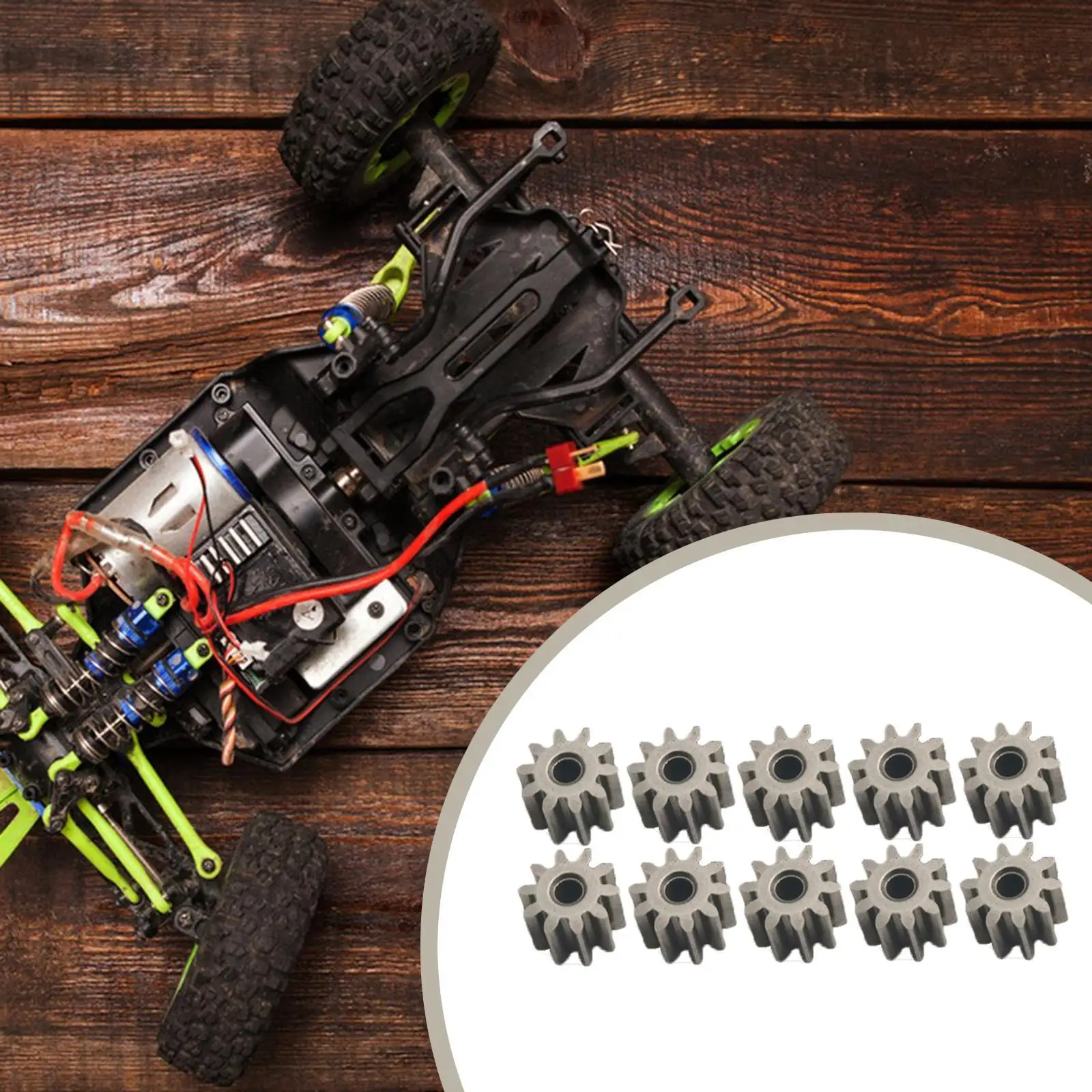 Piñón de motor RC 10T – Repuesto para camión MN99S2 MN168 1:12 - imagen 4