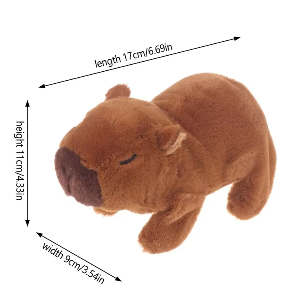 Capibara de peluche electrónico con luz brillante