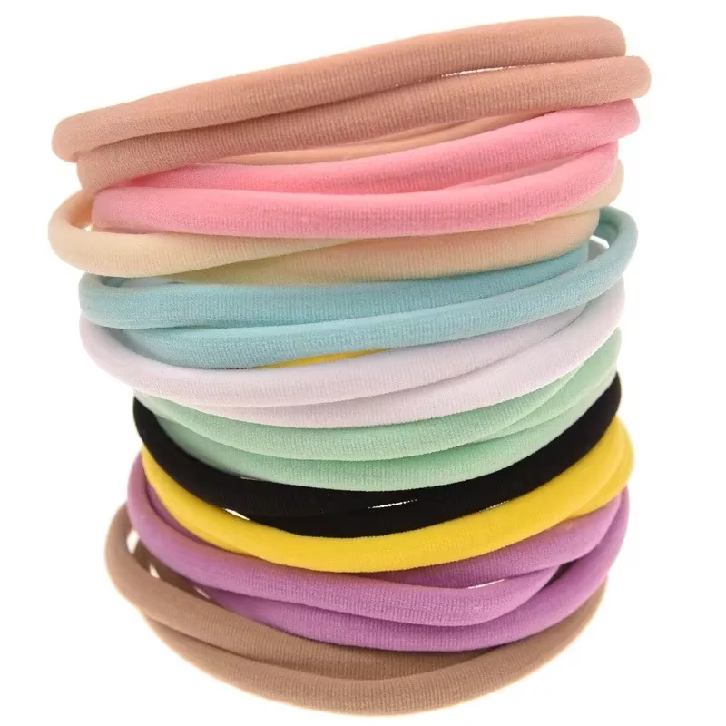 Diadema de nailon elástica para niñas – Tocado infantil y bebé - imagen 3