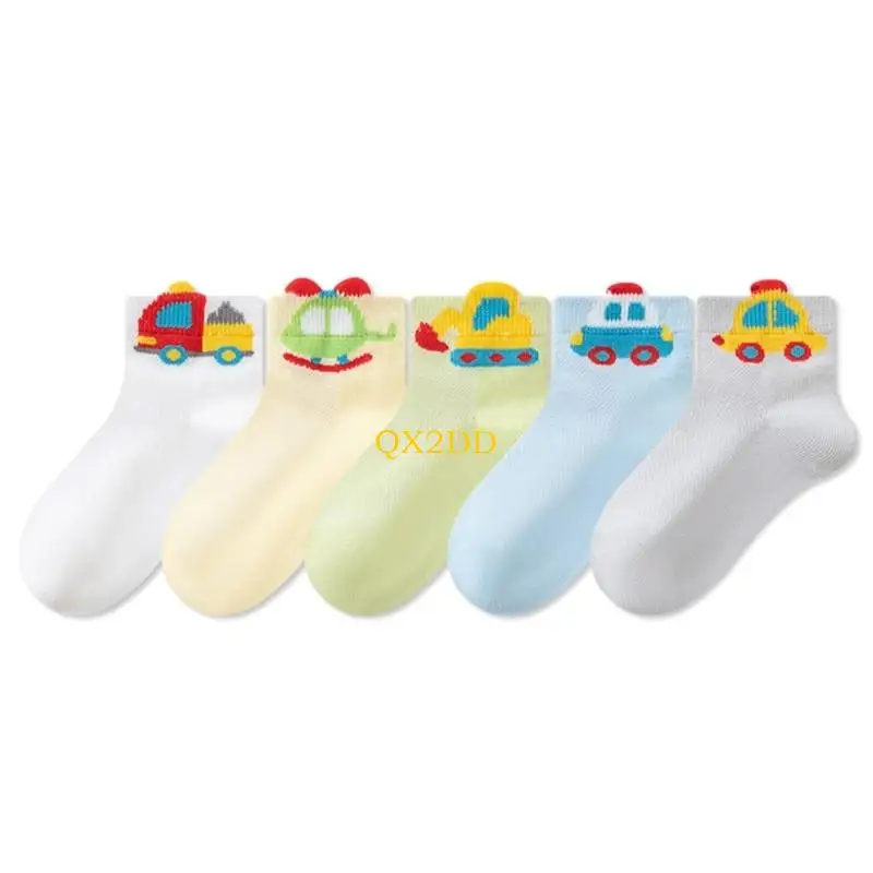 QX2D calcetines infantiles de malla con dibujos animados ligeros - imagen 5