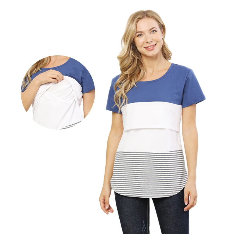 Camiseta de maternidad para lactancia en verano