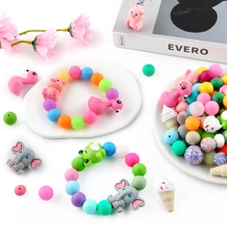 Kovict Cuentas de Silicona Animales 3D para Joyeria DIY