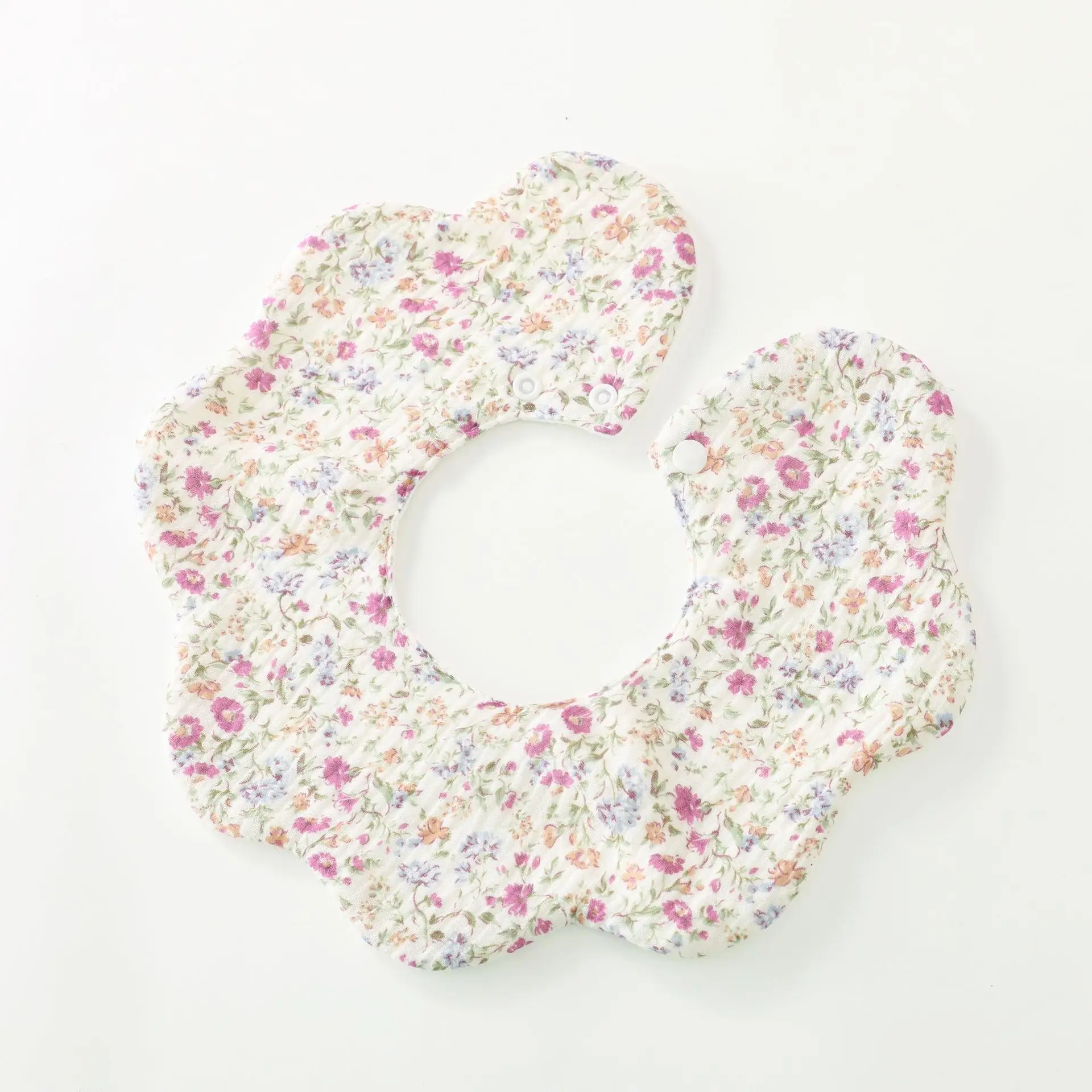 Babero y diadema para bebé con lazo floral, pétalos - imagen 5