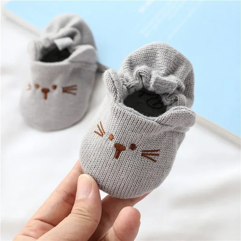 Zapatos de cuna antideslizantes planos con orejas de animal - imagen 2