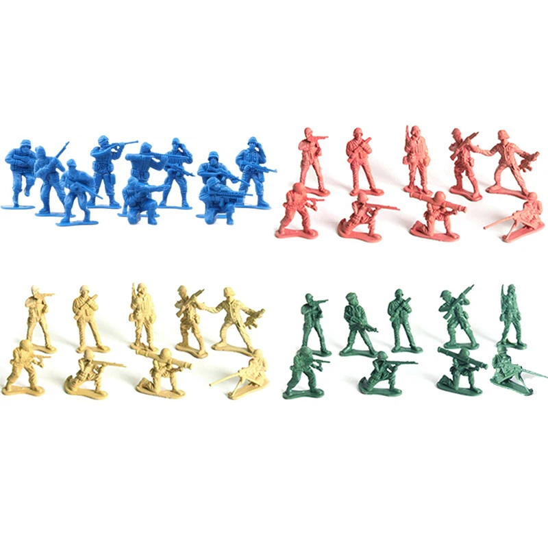 Figuras variadas para construir escenas de simulación militar