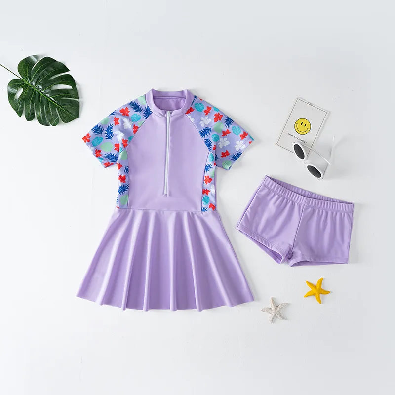 Traje de baño princesa niña para natación – Algodón cómodo y divertido - imagen 3