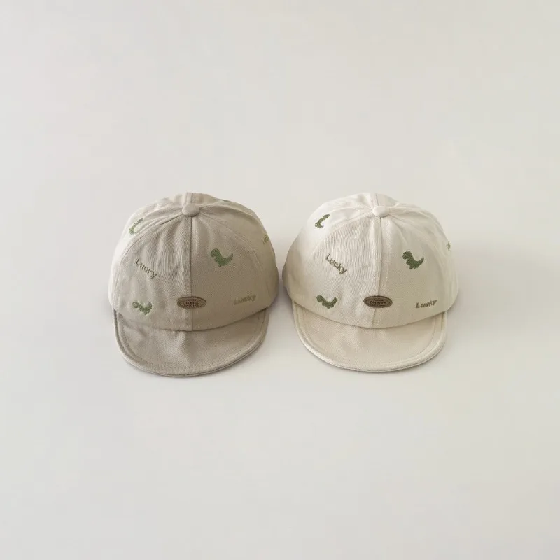 Gorra de béisbol para bebé con dinosaurios y visera solar