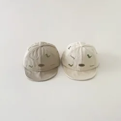 Gorra de béisbol para bebé con dinosaurios y visera solar
