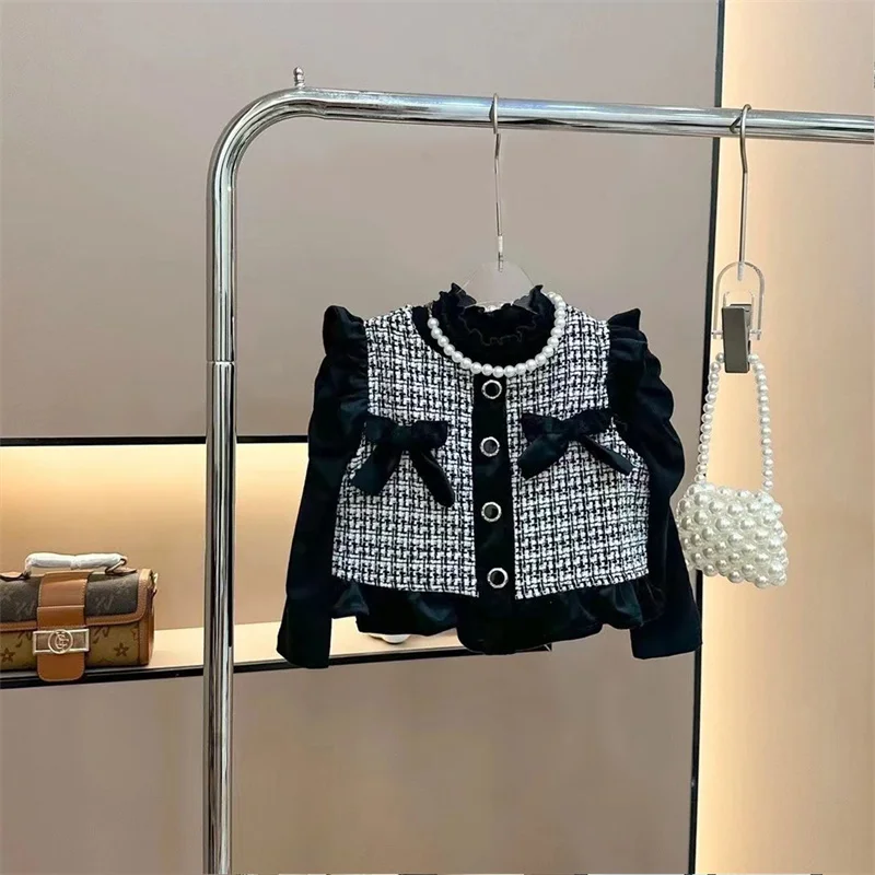Conjunto infantil de primavera con chaqueta y pantalón acampanado - imagen 5