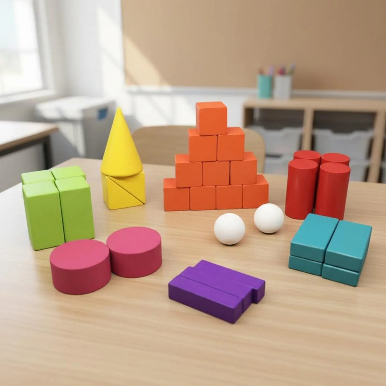 Bloques geométricos de madera 3D para aprender formas a niños - imagen 2