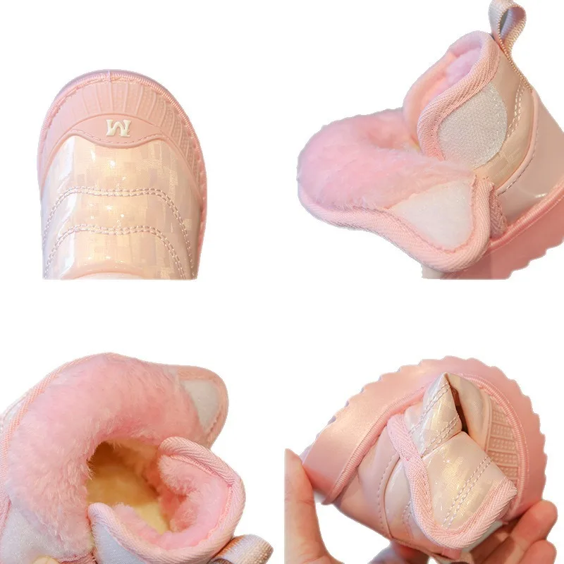 Botas de invierno para niño con suela antideslizante y fondo plano - imagen 5