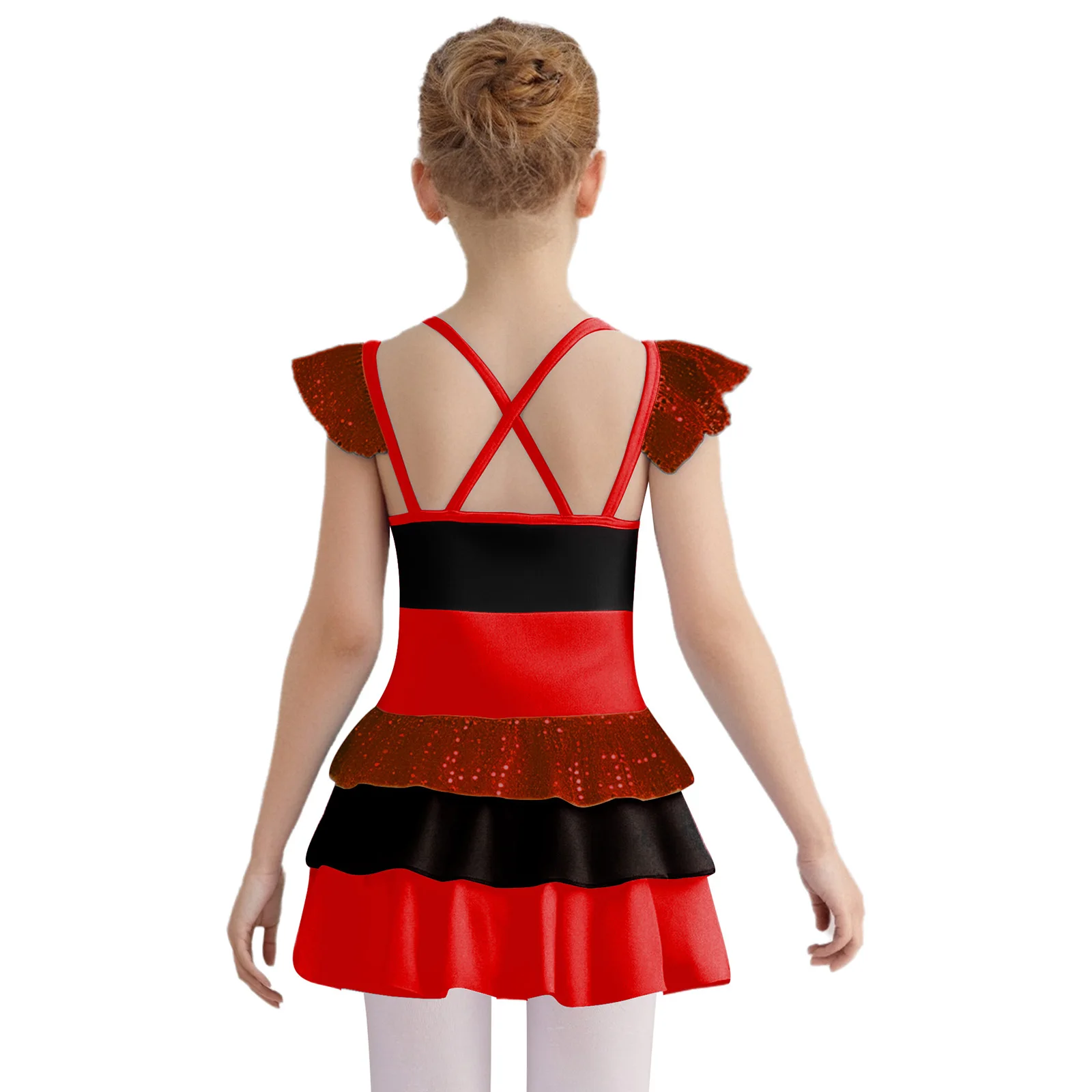 Vestido tutú de ballet para chicas adolescentes con volantes - imagen 3